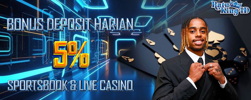 Bonus Deposit Harian 5% Sportsbook & Live Kartu