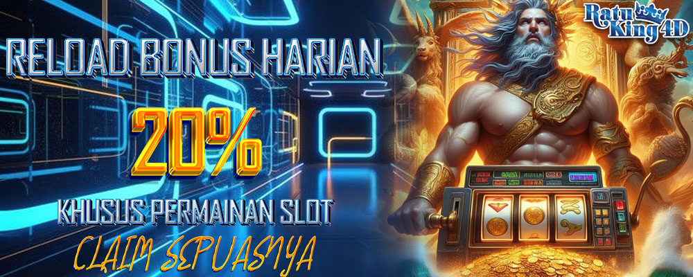 Reload Bonus Harian Slot 20%